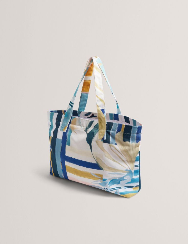 Ted Baker Shelyss - Printed Beach Bag & Flip Flops Set Vert | 106478-KPG