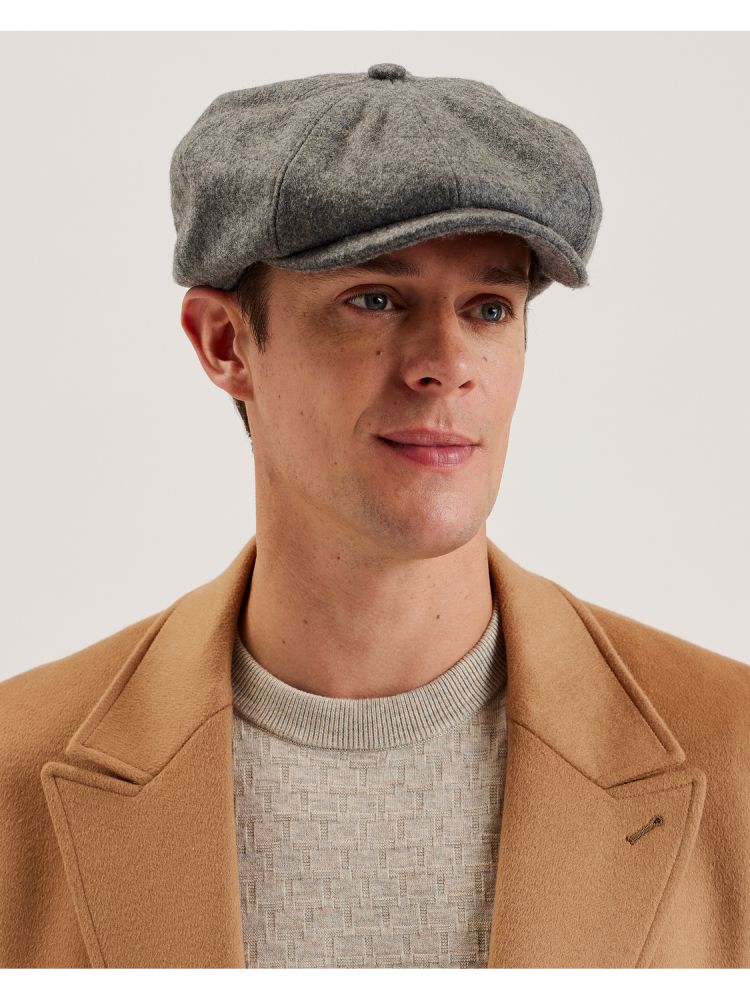 Ted Baker Simonns - Wool Blend Baker Boy Hat Grise | 693824-XBQ