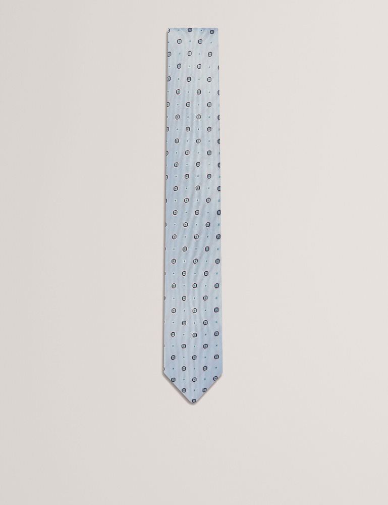 Ted Baker Steeple - Circle Geometric Print Silk Tie Bleu | 219573-OHZ