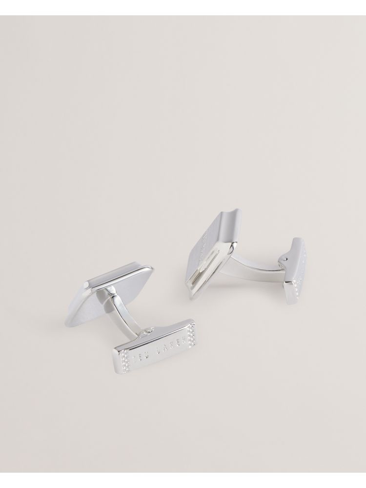 Ted Baker Tedly - Silver Branded Cufflinks Argent | 279564-XLH