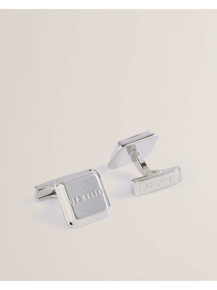 Ted Baker Tedly - Silver Branded Cufflinks Argent | 279564-XLH
