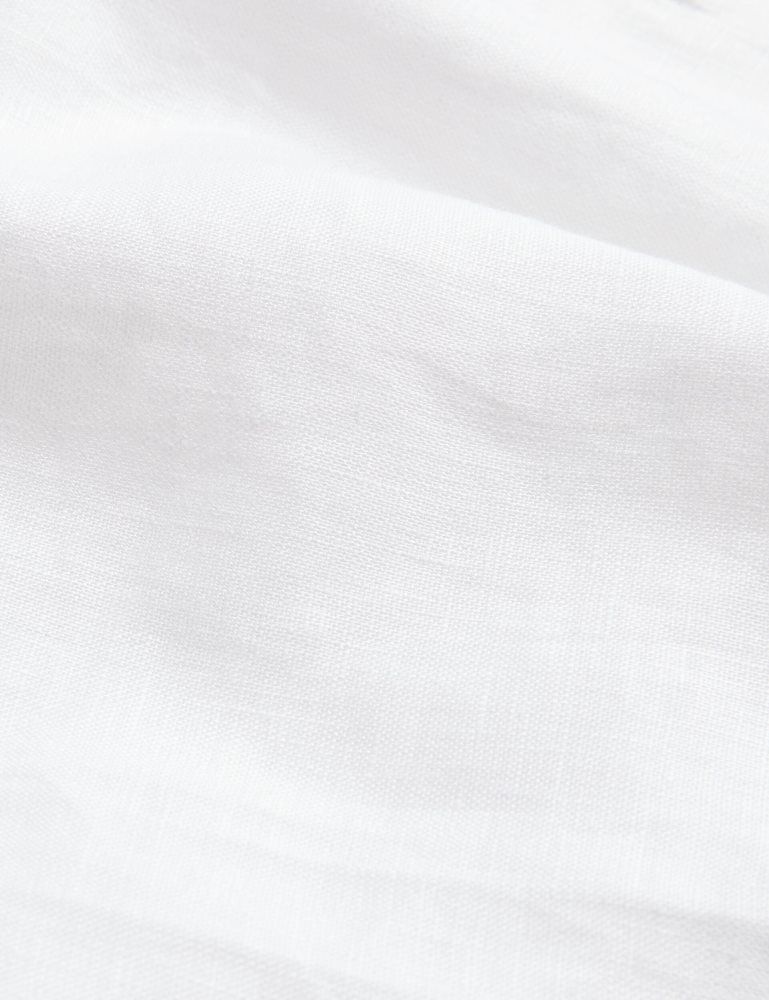 Ted Baker Toloca - Oversized Linen Shirt Blanche | 350478-WRO