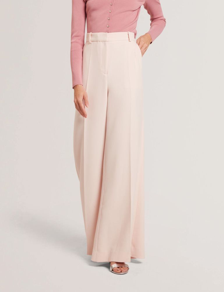 Ted Baker Tragat - Ultra Wide Leg Woven Tailored Trousers Rose | 457213-EKT