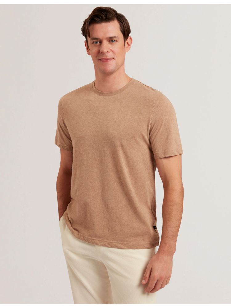 Ted Baker Tywinn - Classic Crew Neck Cotton T-shirt Marron | 574230-TYJ