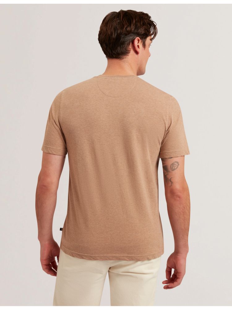 Ted Baker Tywinn - Classic Crew Neck Cotton T-shirt Marron | 574230-TYJ