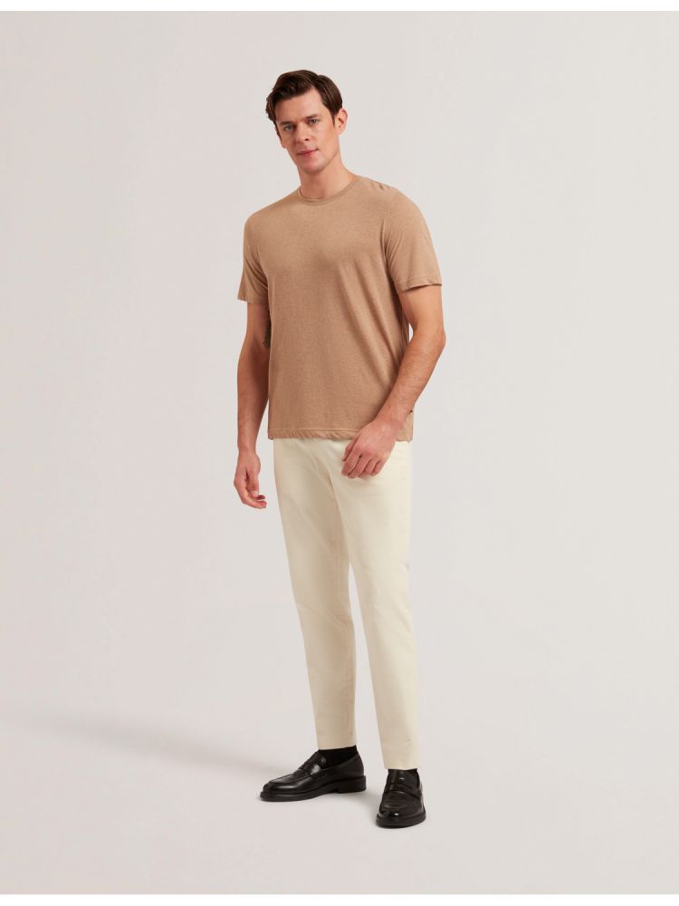 Ted Baker Tywinn - Classic Crew Neck Cotton T-shirt Marron | 574230-TYJ