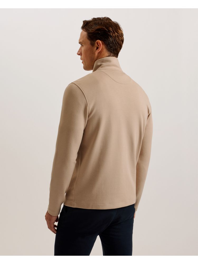 Ted Baker Veller - Long Sleeve Regular Fit Half Zip Marron | 102867-VJN