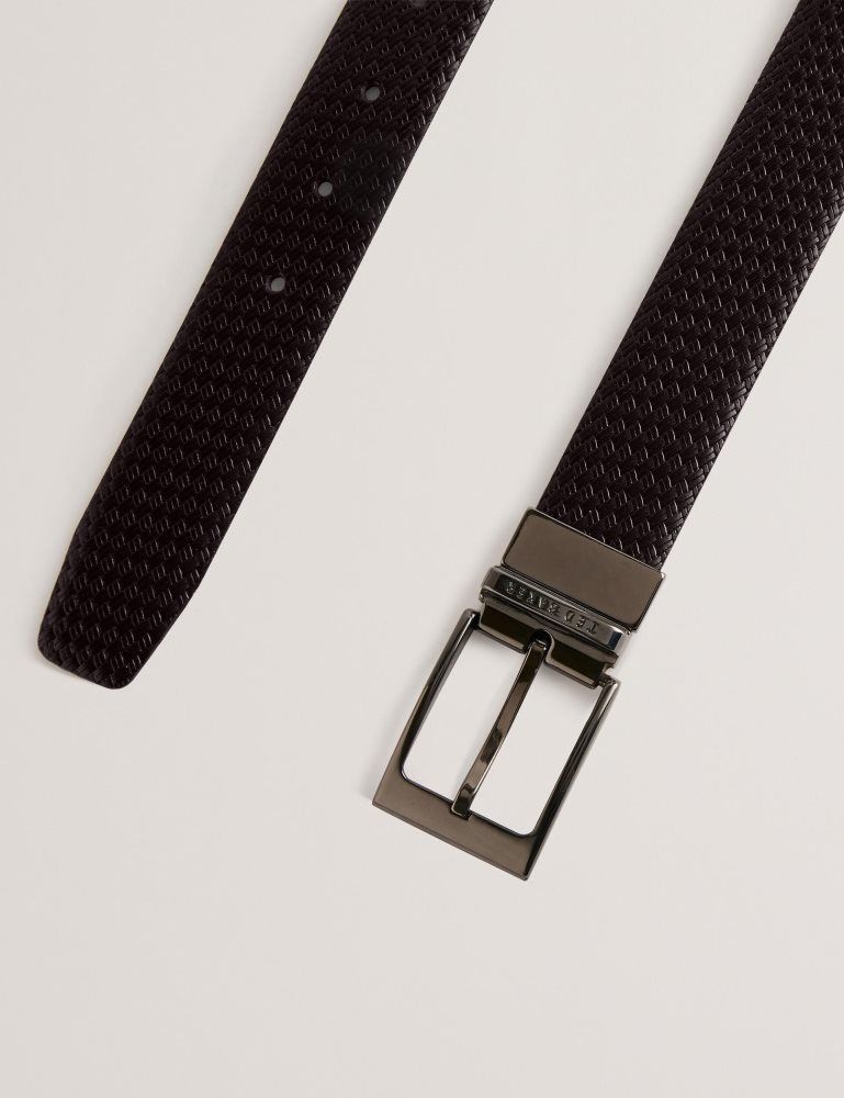 Ted Baker Waide - Woven Texture Leather Belt Marron | 356187-XZV