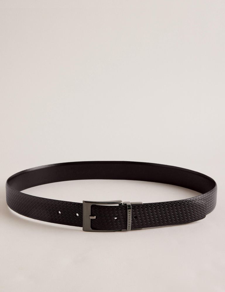 Ted Baker Waide - Woven Texture Leather Belt Marron | 356187-XZV