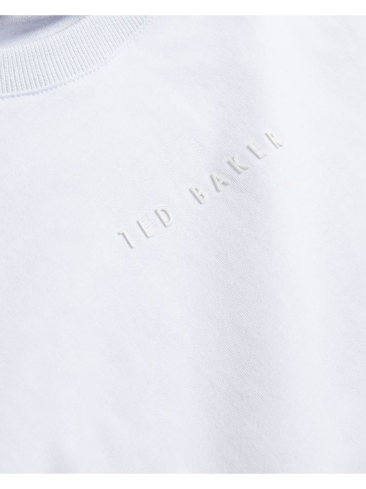 Ted Baker Wiskin - Short Sleeve Regular Branded T-shirt Blanche | 521748-XLN